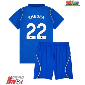 Chelsea Emmanuel Emegha #22 Primera Equipación Niños 2026-27 Manga Corta (+ Pantalones cortos)